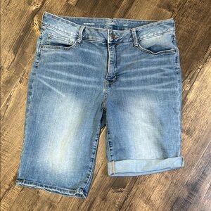 St. John's Bay Blue Denim Women's Bermuda Shorts
